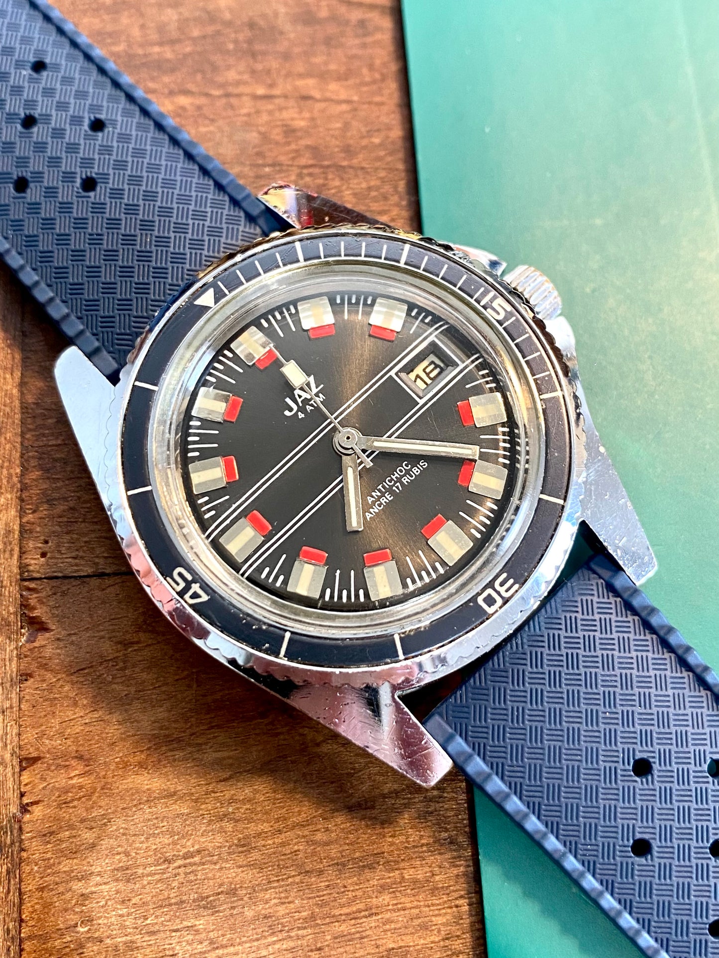 JAZ Montre Vintage De Plongée Mécanique 1970