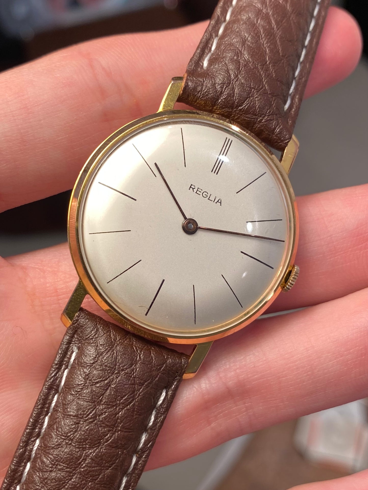 Reglia Extra Slim Montre Vintage Mécanique 1960