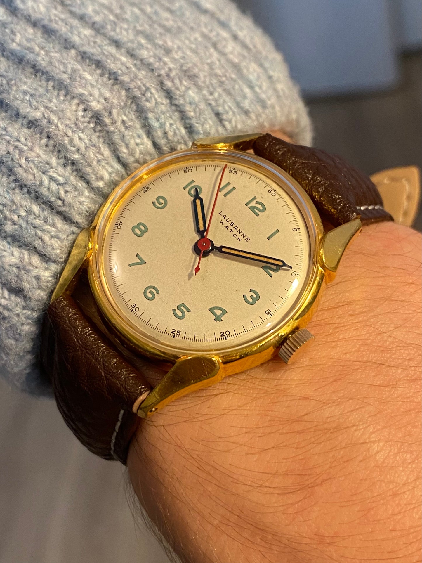 Lausanne Montre Vintage Mécanique 1950