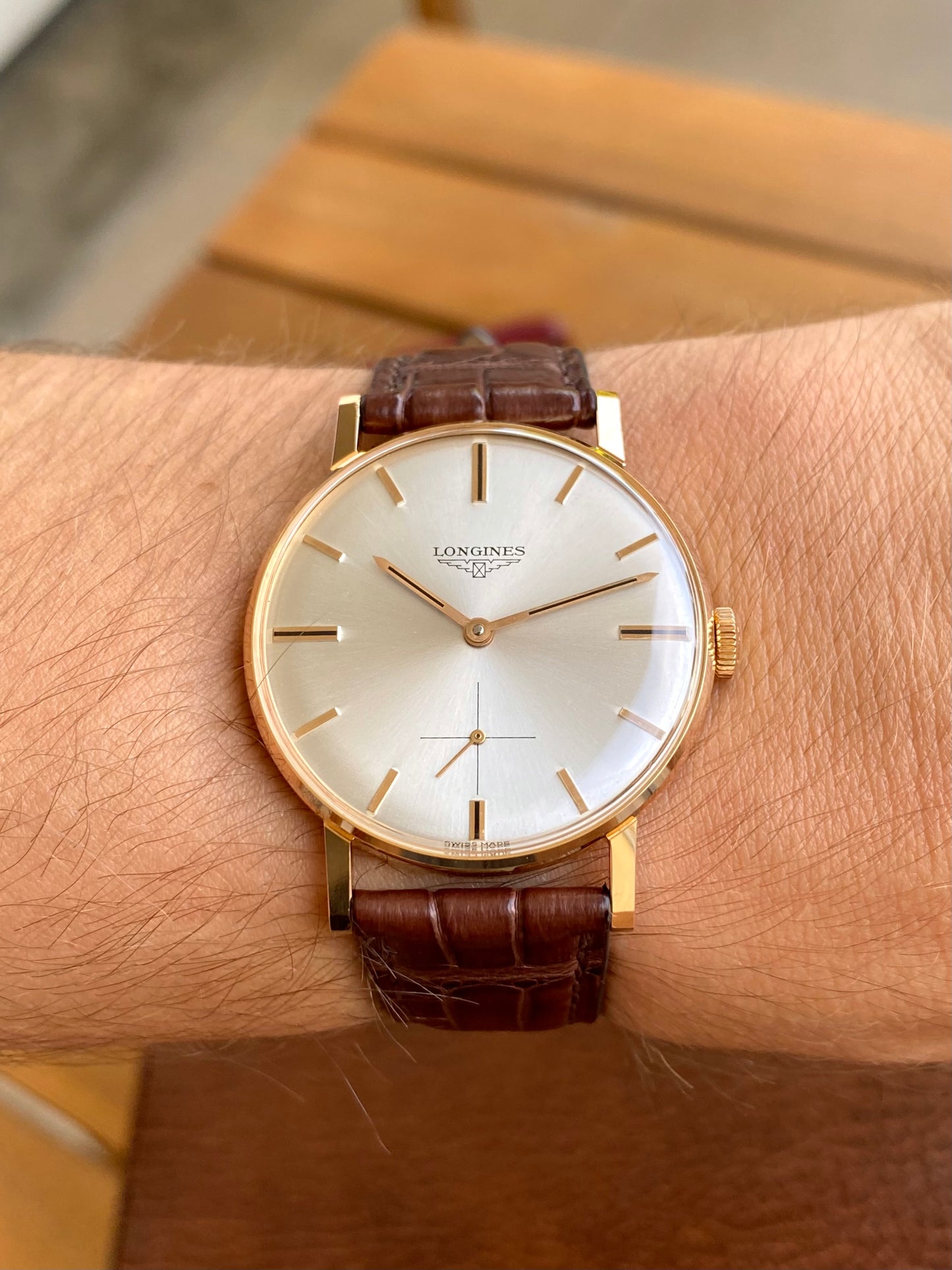 Longines 30L Or Rose 18k 750/1000 Montre Vintage Mécanique NOS 1960