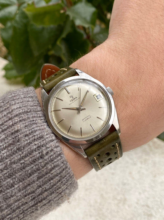 Yema Sous-Marine France Montre Vintage Mécanique en Acier -Jeambrun 26D - 1960
