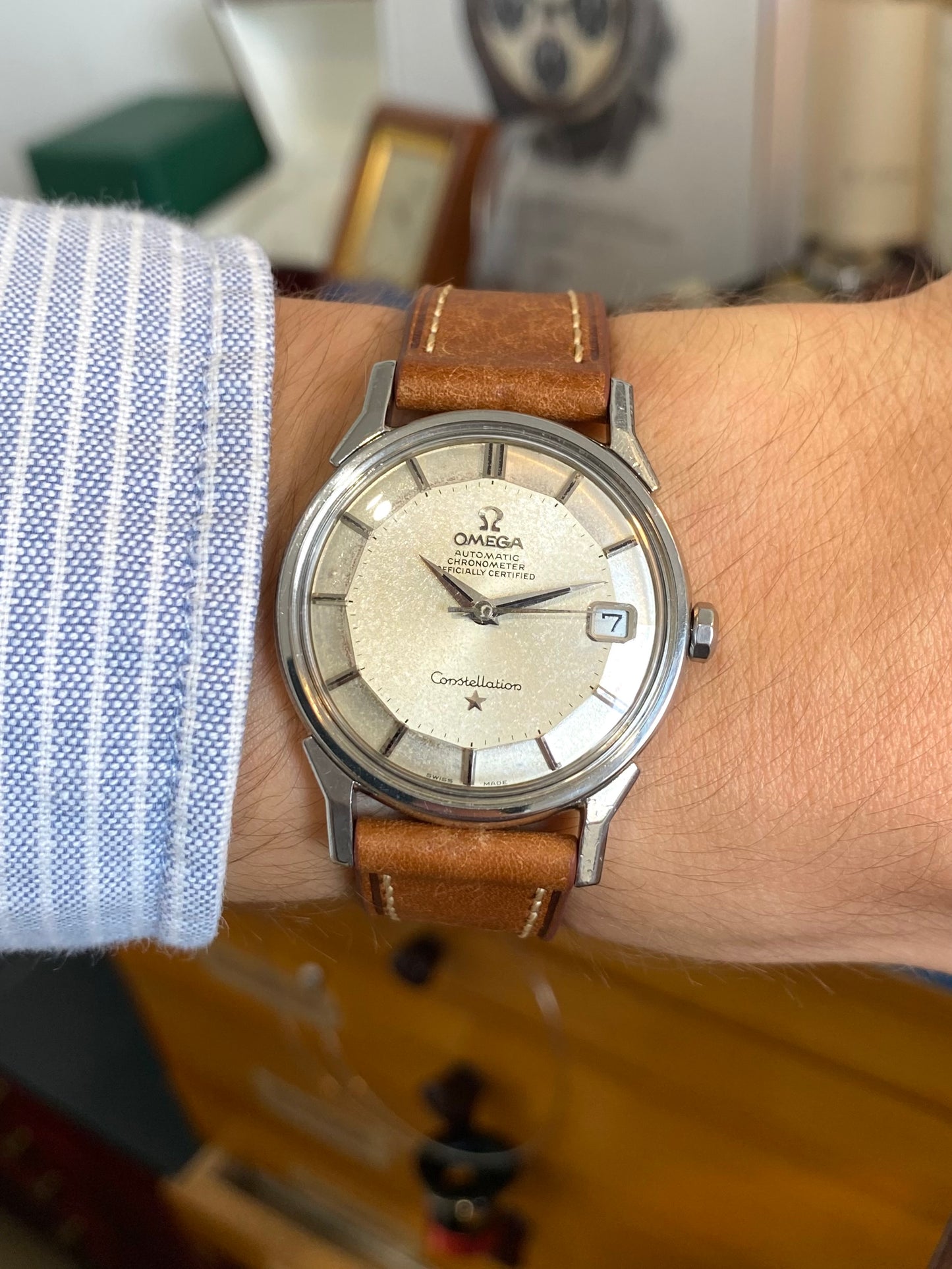 Omega Constellation Pie-Pan Automatic Montre Vintage 168.005 Cal.564 Mécanique 1968