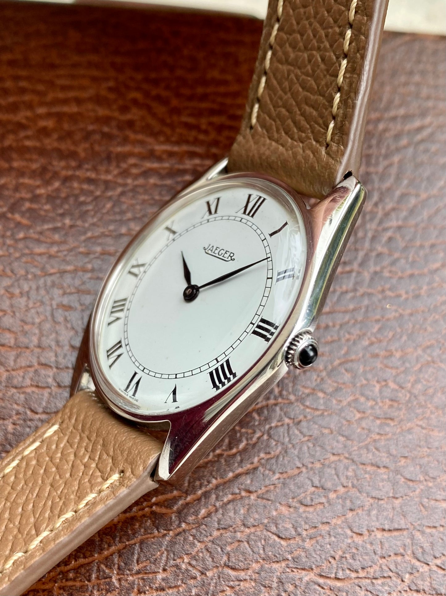 Jaeger Extra Fine Montre Vintage Mécanique Slim Mécanique Peseux 7001 - 1960