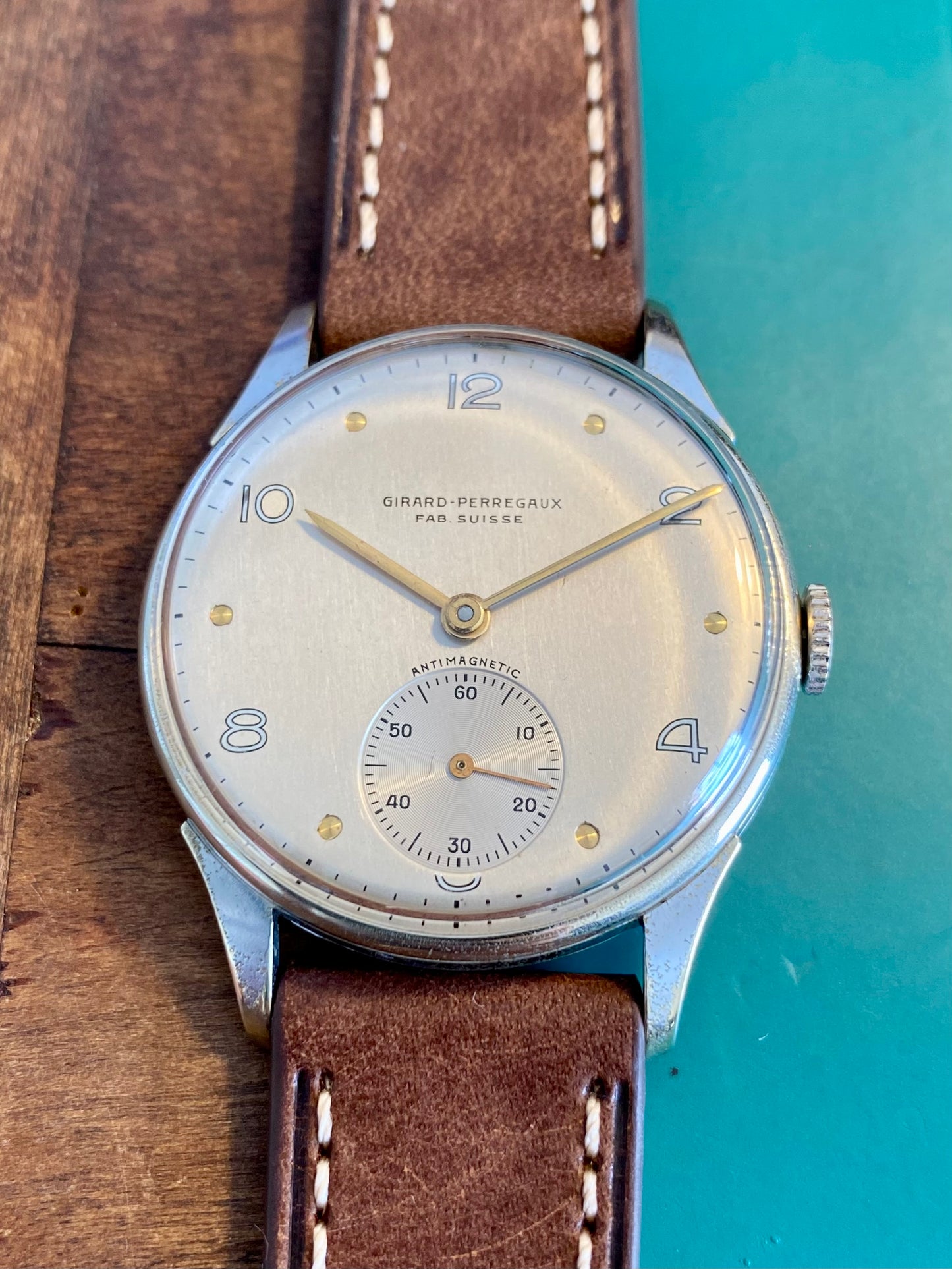 Girard-Perregaux Fab Suisse Antimagnetic Cal.1227 Montre Vintage Mécanique 1950