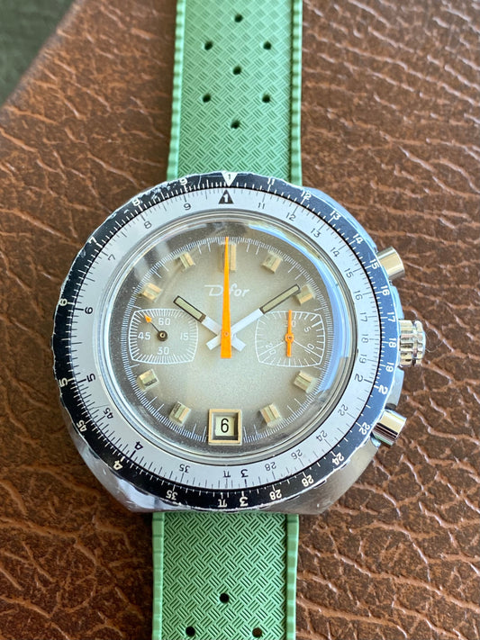 Difor France Montre Chronographe Mécanique Valjoux 7734 de Plongée 1970