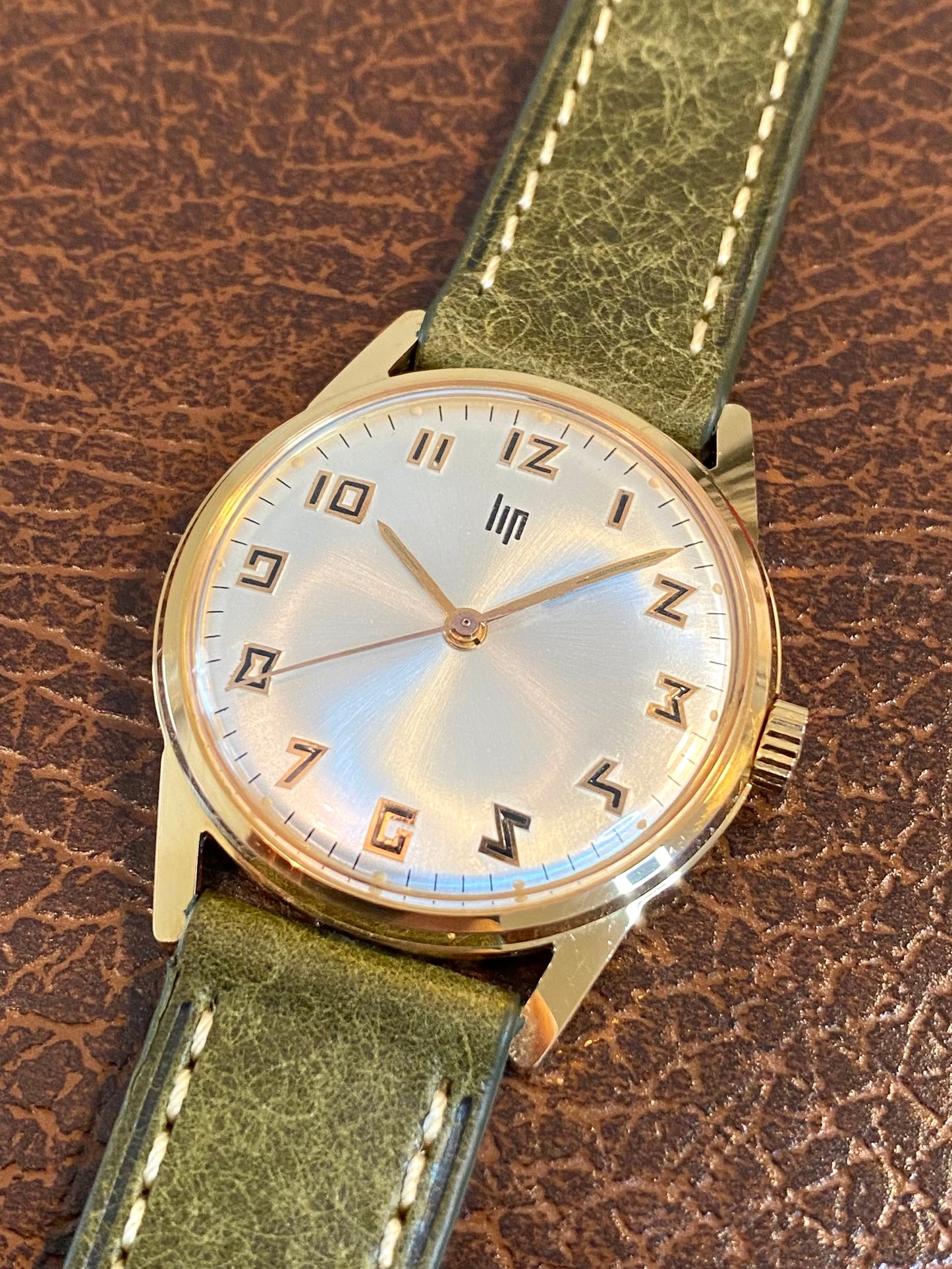 LIP Montre Française Vintage Mécanique RSC.553 Plaqué Or 1960