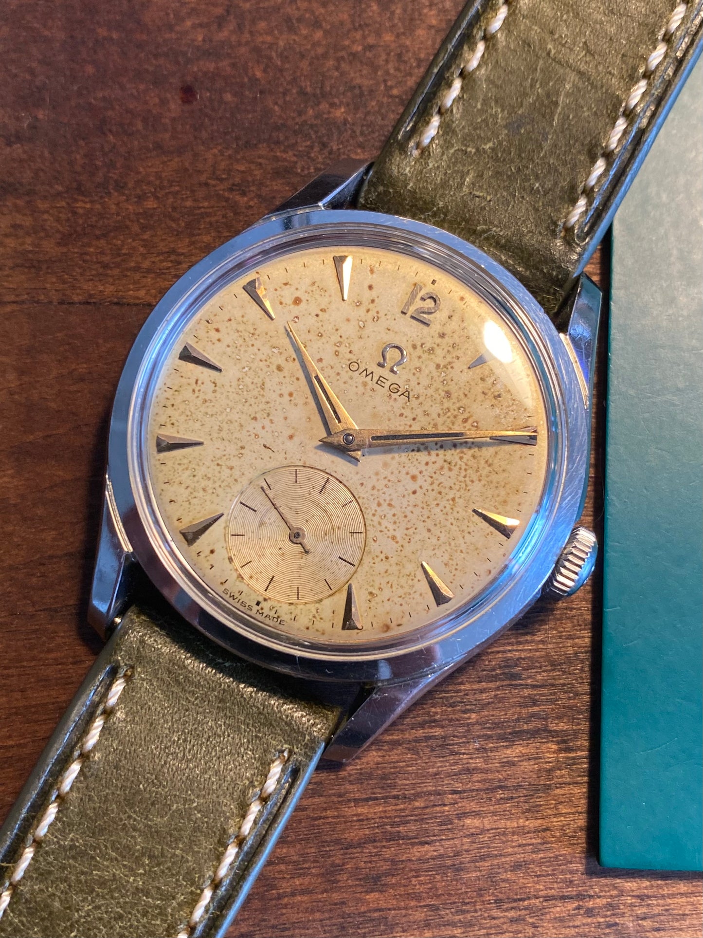 Omega 2639 -15 Montre Vintage Mécanique Militaire Style Cal.266 1953
