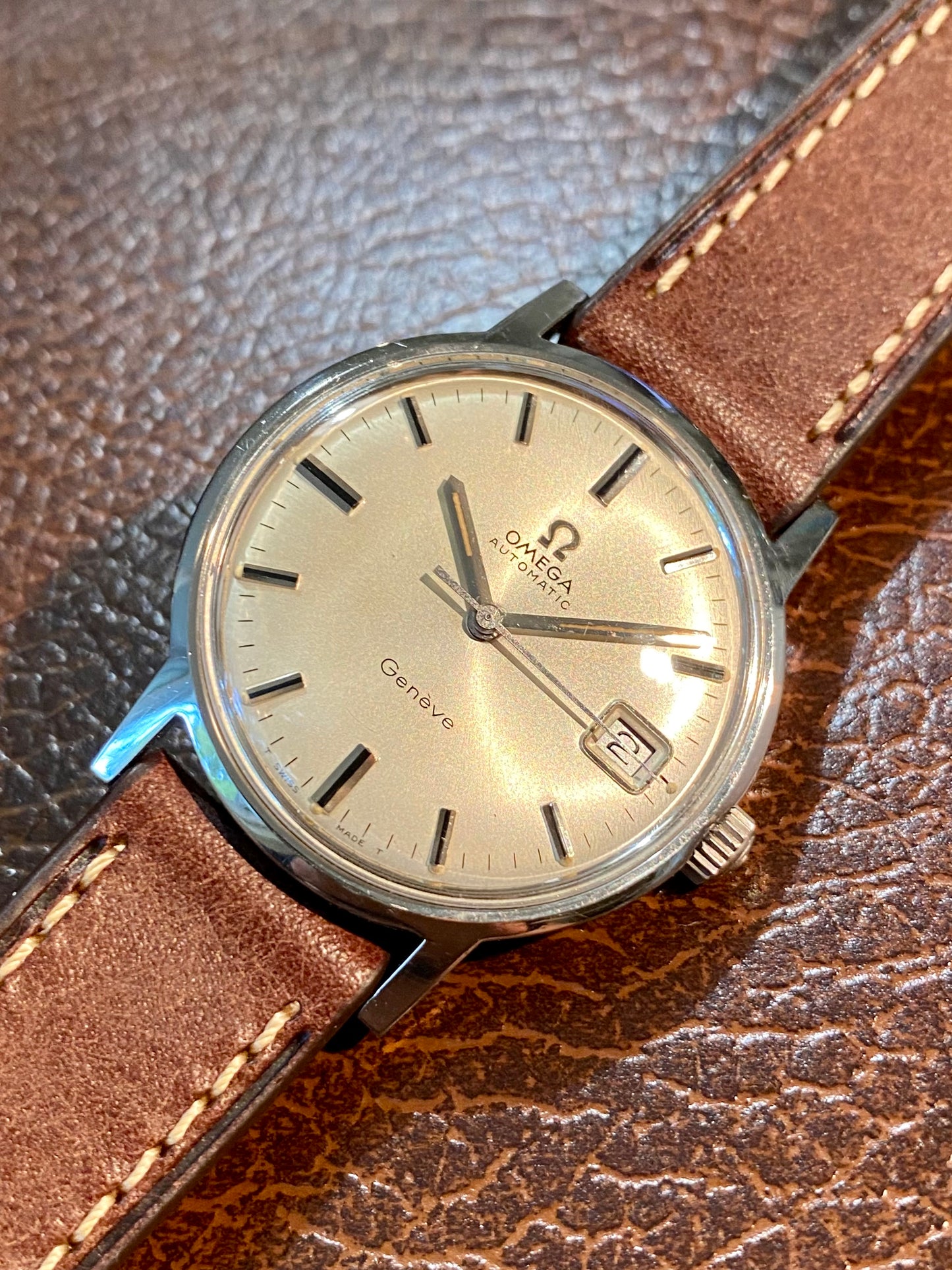 Omega Genève Automatic Montre Vintage Mécanique Cal.565 - Réf.166.070 - 1971