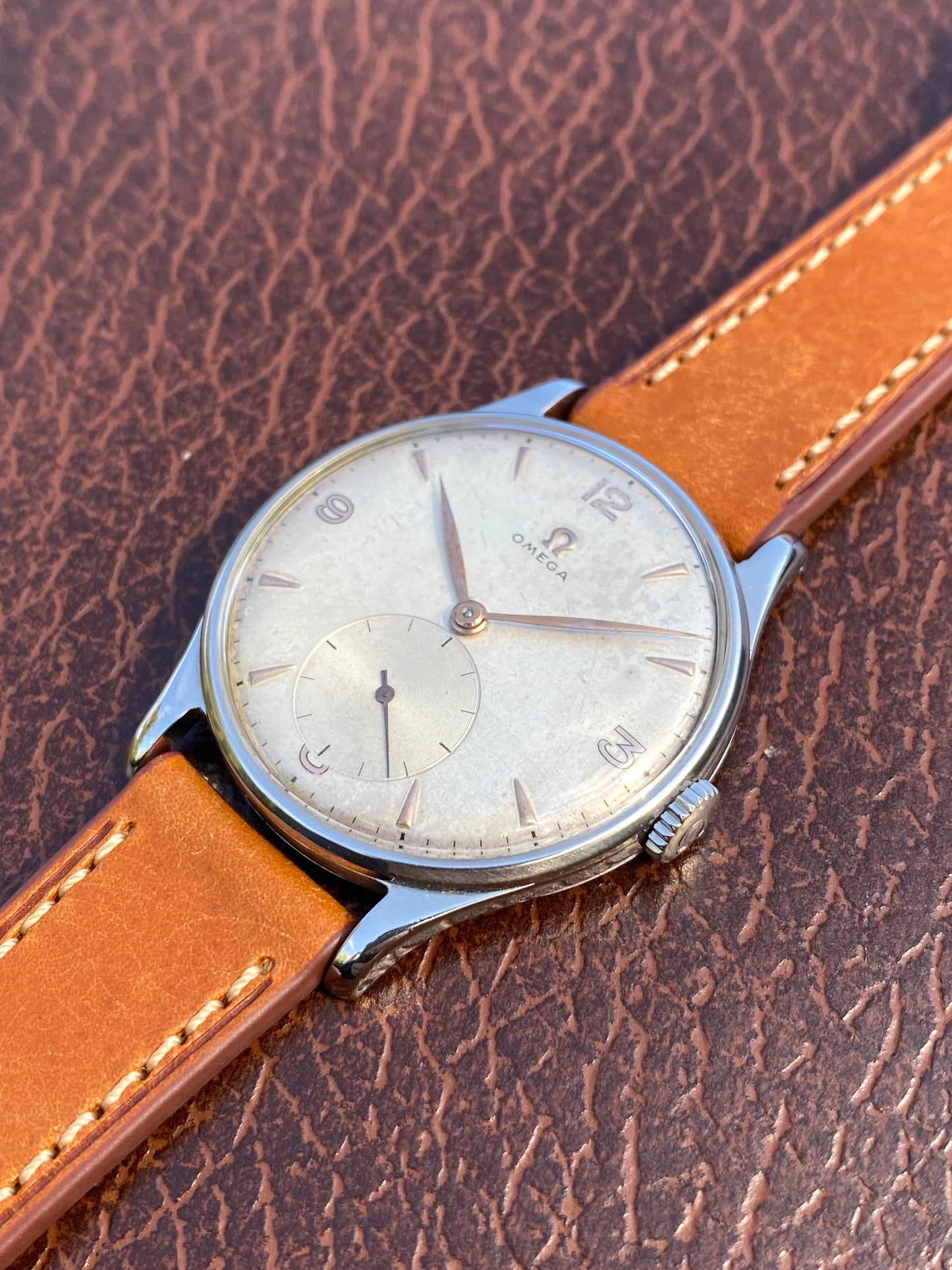 Omega Jumbo 37,8mm Montre Vintage Mécanique Cal.265 Réf.2181-3 - 1949