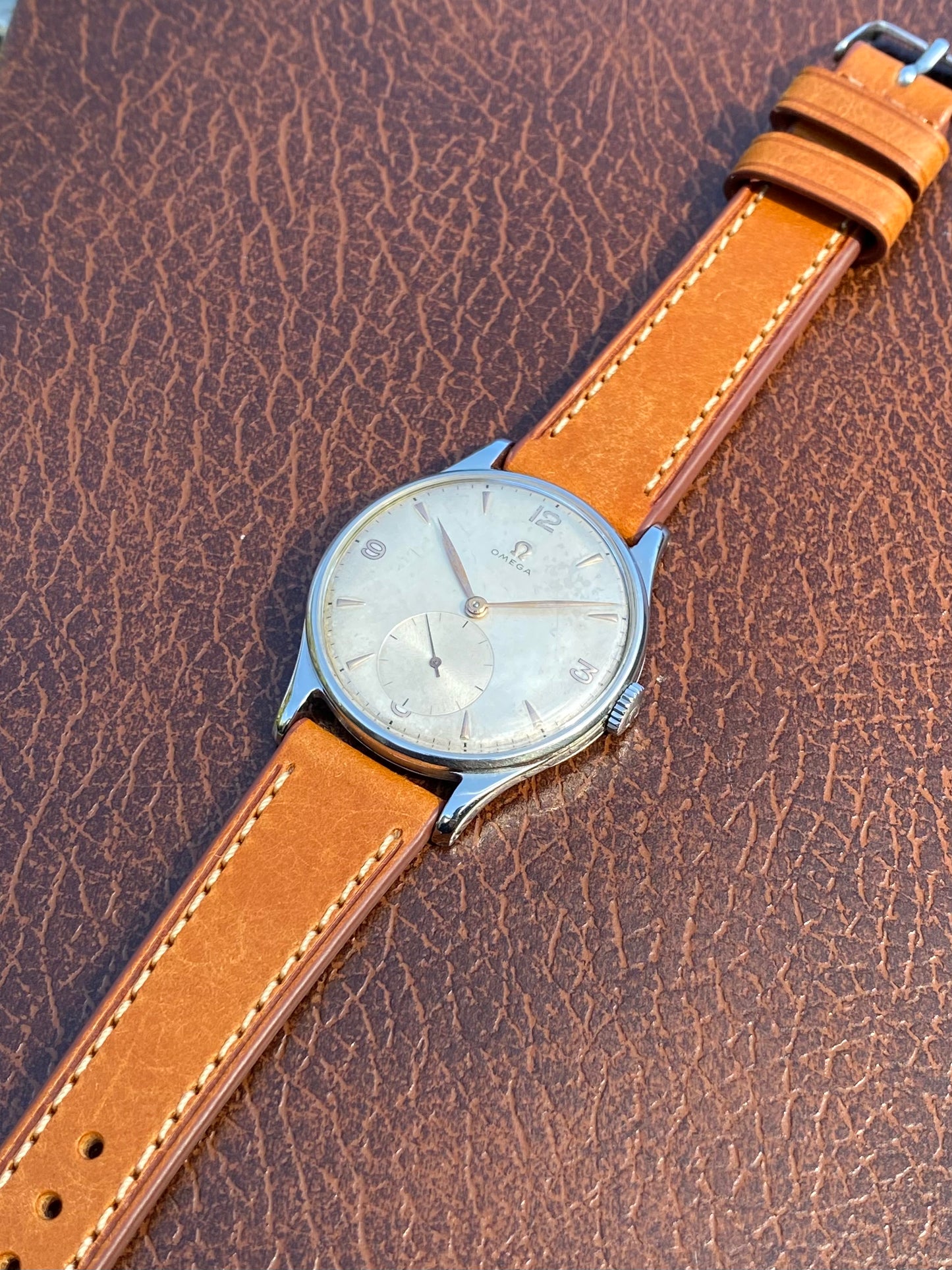 Omega Jumbo 37,8mm Montre Vintage Mécanique Cal.265 Réf.2181-3 - 1949