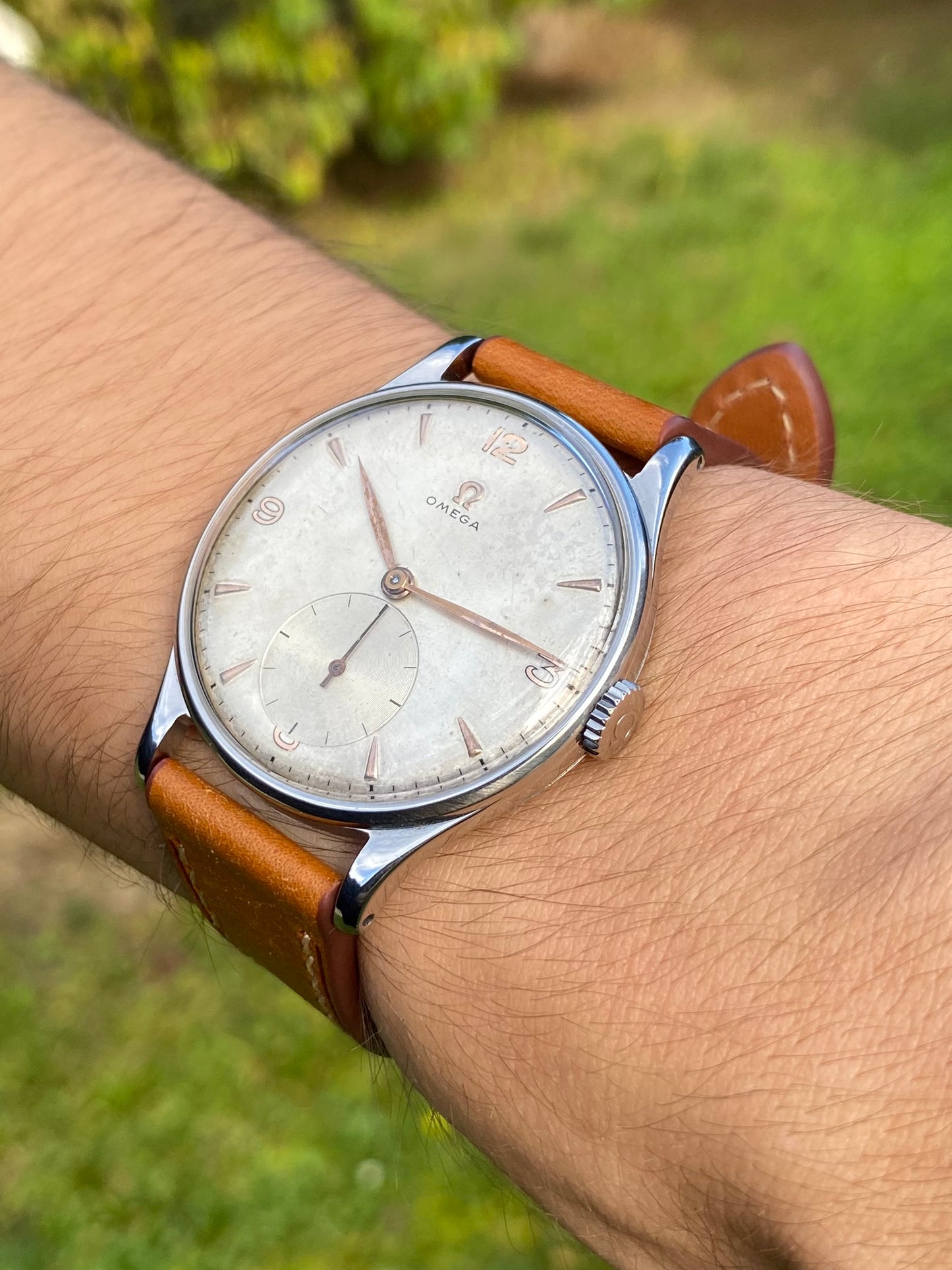 Omega Jumbo 37,8mm Montre Vintage Mécanique Cal.265 Réf.2181-3 - 1949