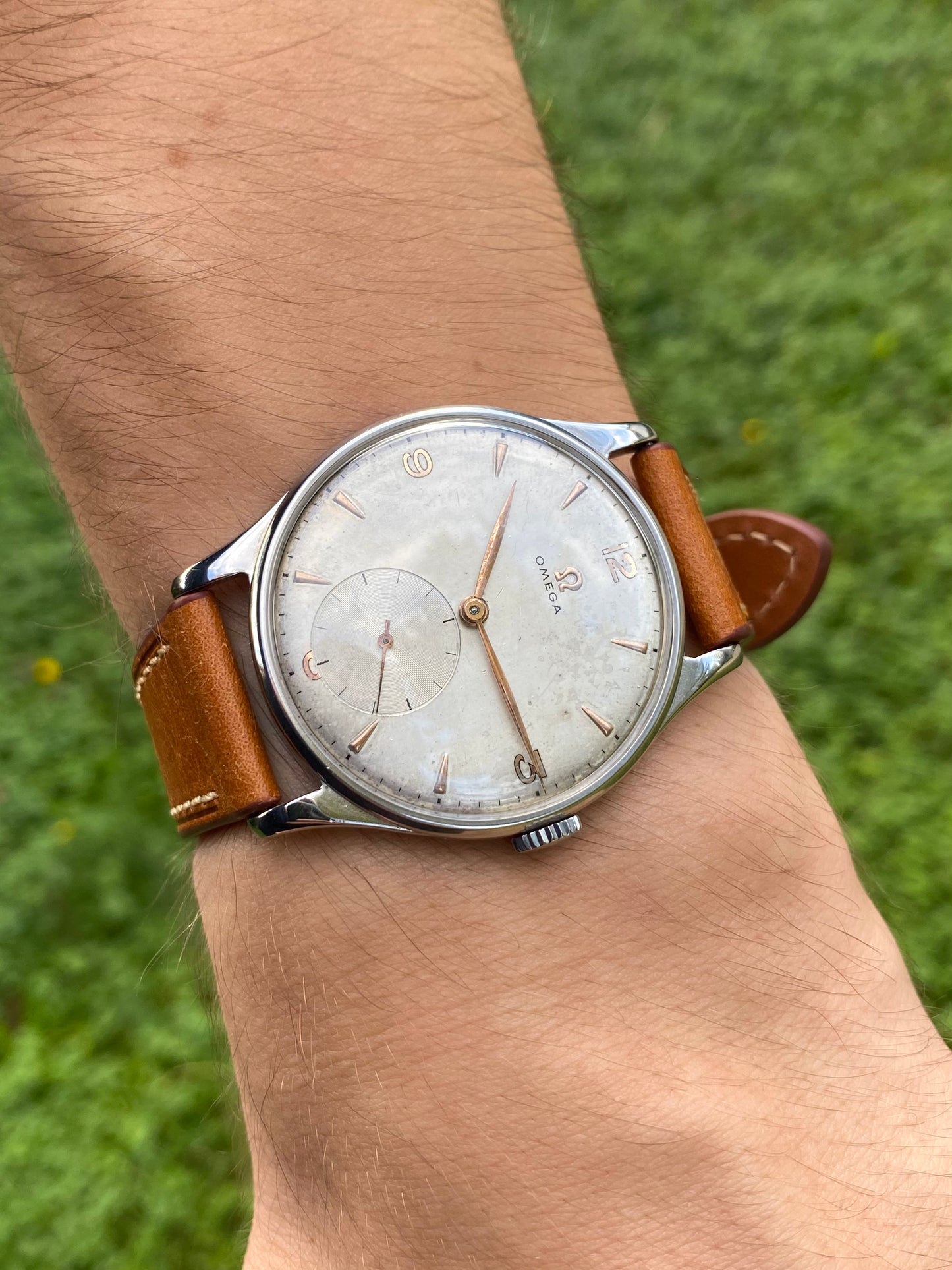 Omega Jumbo 37,8mm Montre Vintage Mécanique Cal.265 Réf.2181-3 - 1949