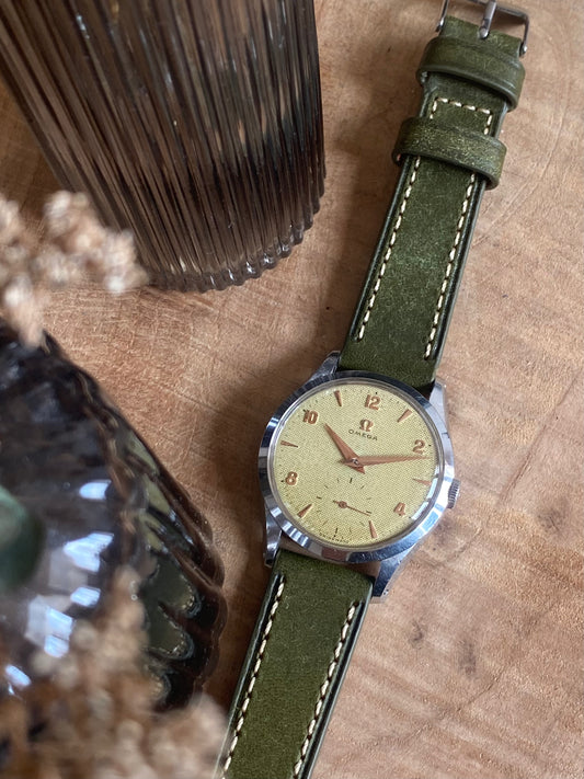 Omega Cadran Nid d’Abeille Cal.266 Montre Vintage Mécanique 2750-3 - 1953
