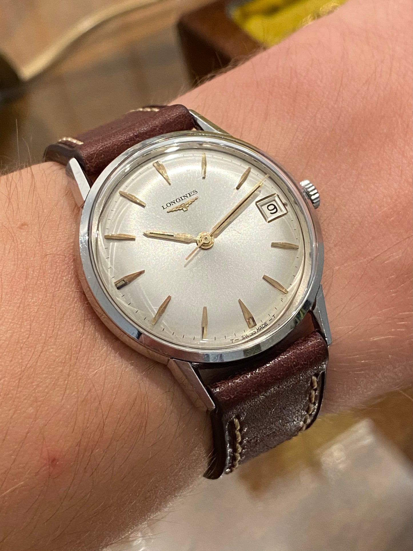 LONGINES Montre Vintage Mécanique Date Cal.701 1960