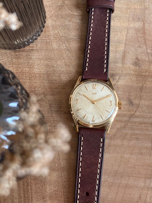 LIP OR 18K Montre Vintage Mécanique R23 1960