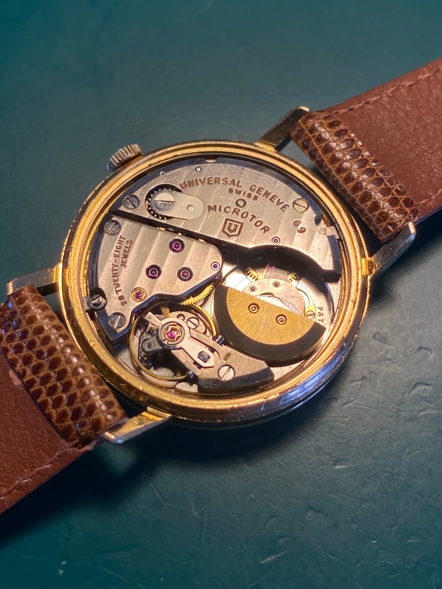 Universal Polerouter Genève Montre Vintage Automatic Microtor 1960