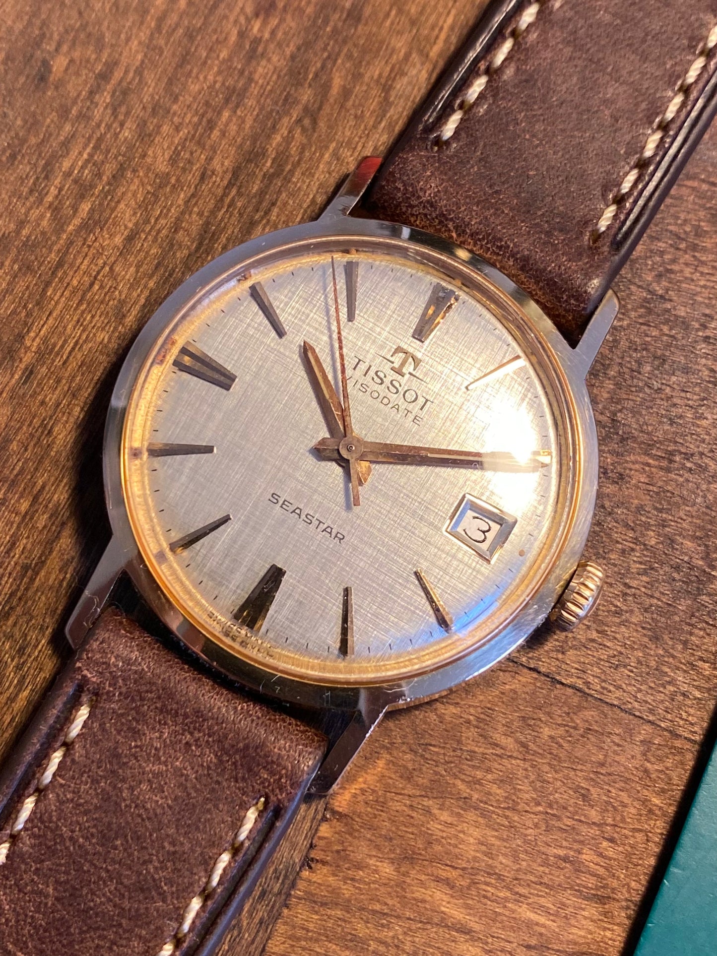 Tissot Visodate Seastar Cadran Lin Montre Vintage Mécanique 1960