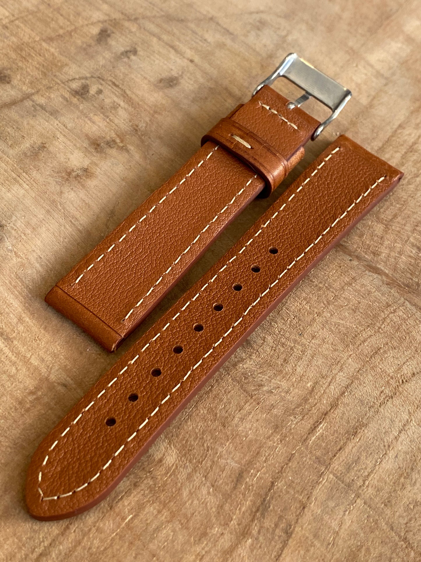 Bracelet de Montre - 18MM BRUN - en Cuir Véritable Italien Vintage