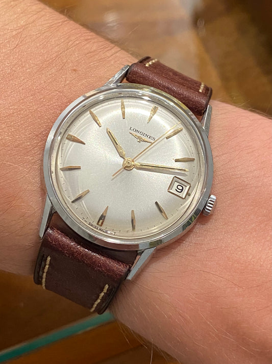 LONGINES Montre Vintage Mécanique Date Cal.701 1960