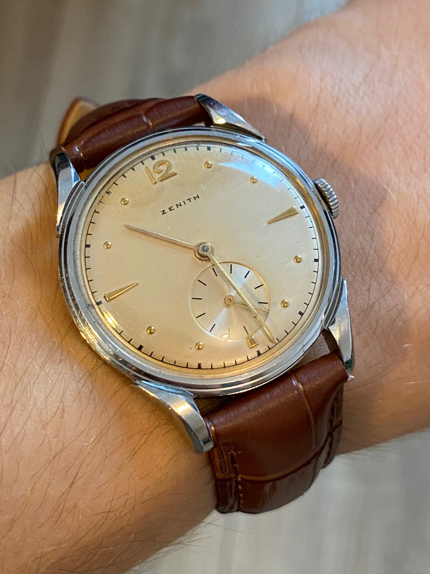 Zenith Calatrava Montre Vintage Mécanique 106-50-6 1950
