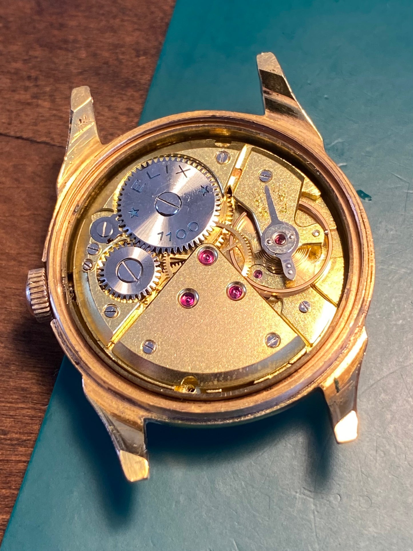 Elixa Montre Vintage Mécanique Ébauche Suisse 1950