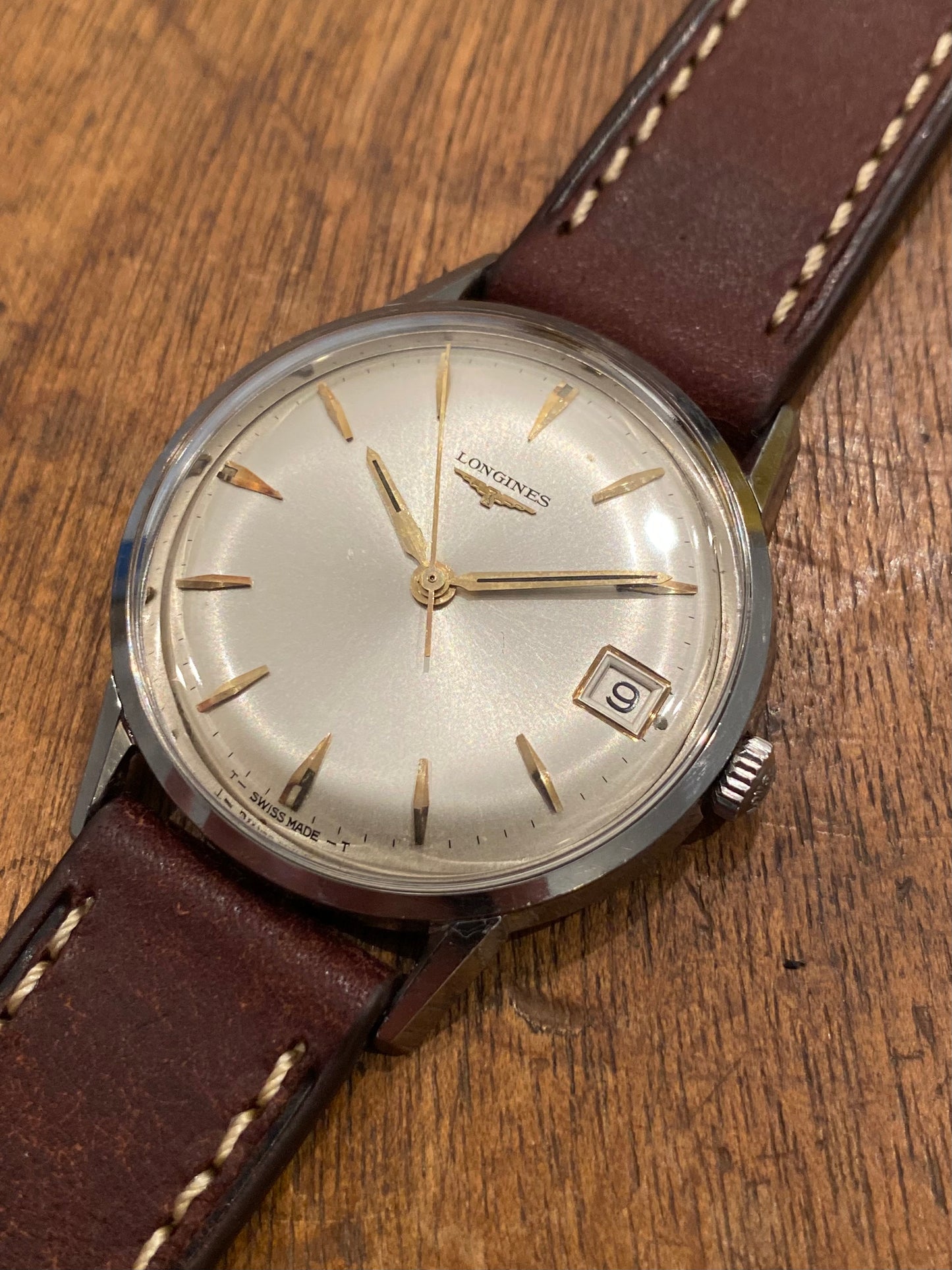 LONGINES Montre Vintage Mécanique Date Cal.701 1960