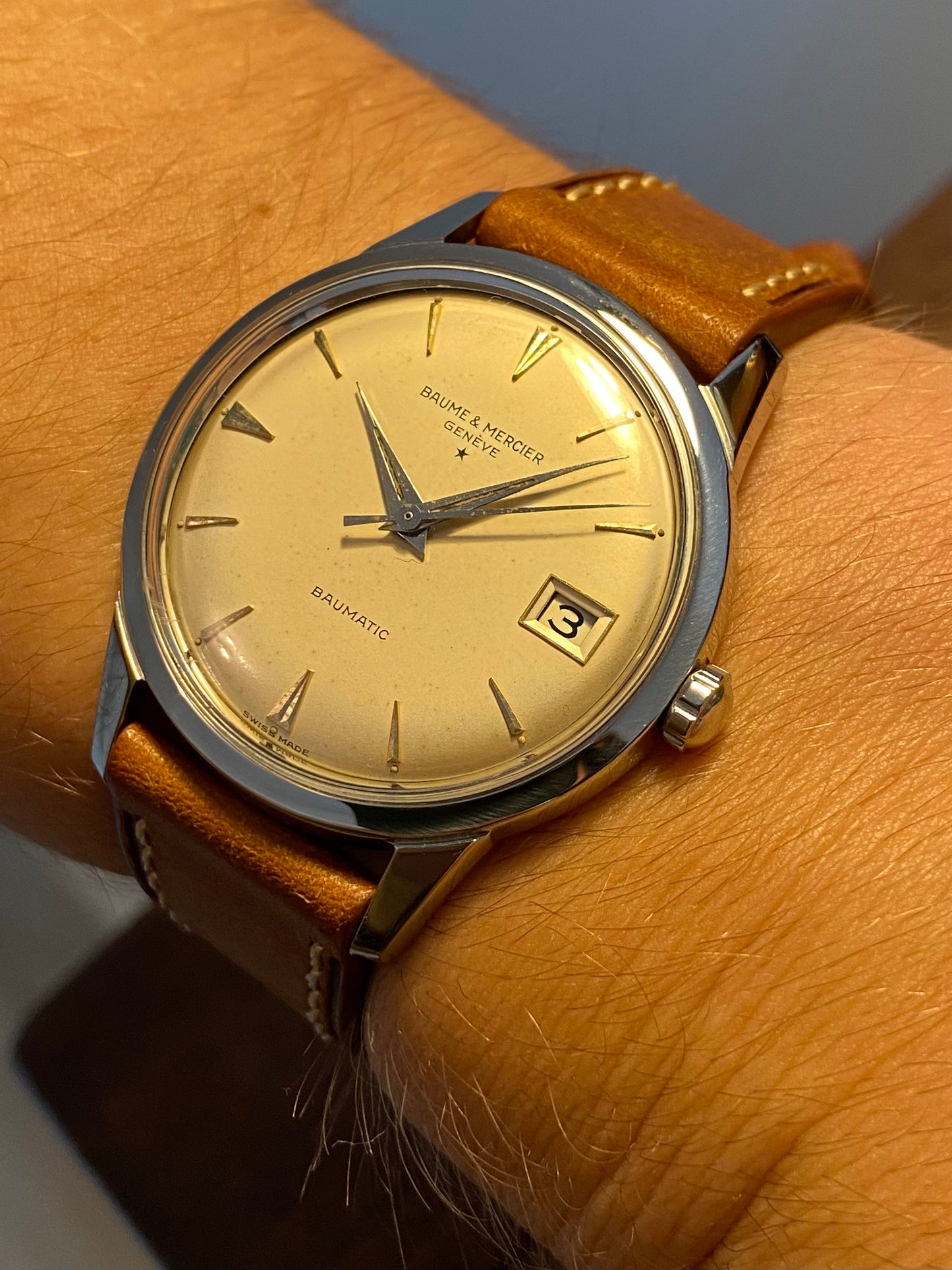 Baume & Mercier Baumatic Montre Vintage Automatic 1960
