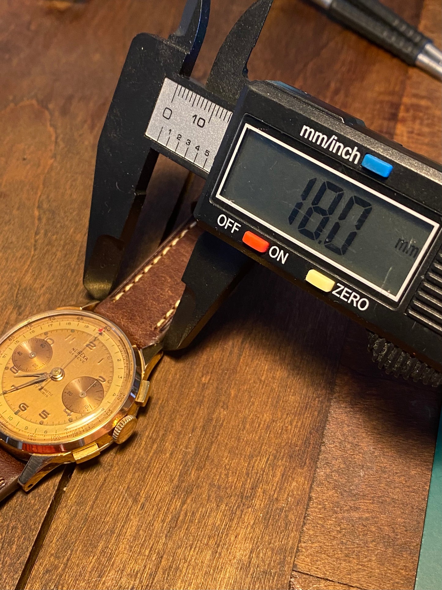 Bracelet de Montre - 18MM BORDEAUX - en Cuir Véritable Italien Vintage