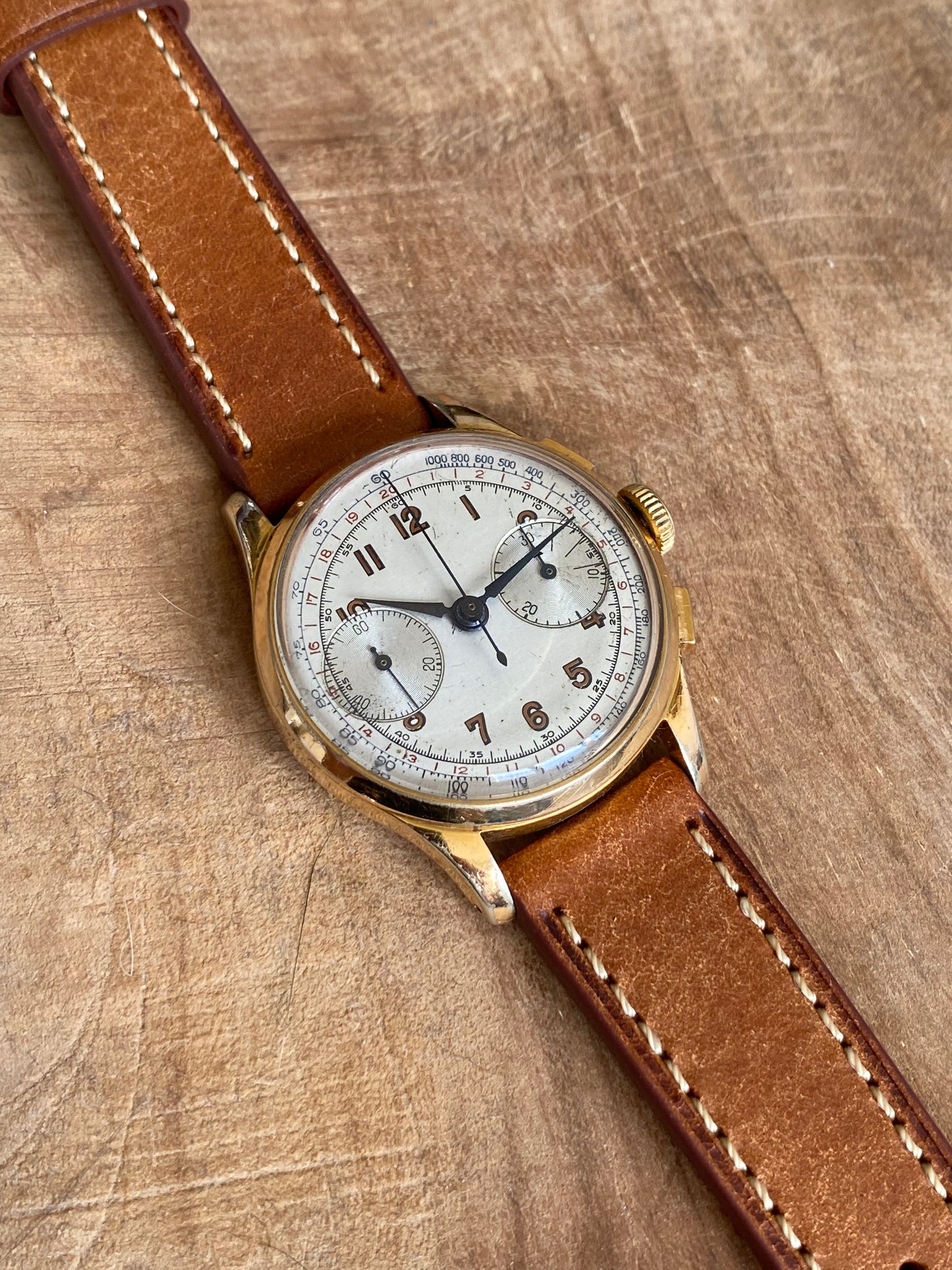 Chronographe Montre Vintage Révisée 1950