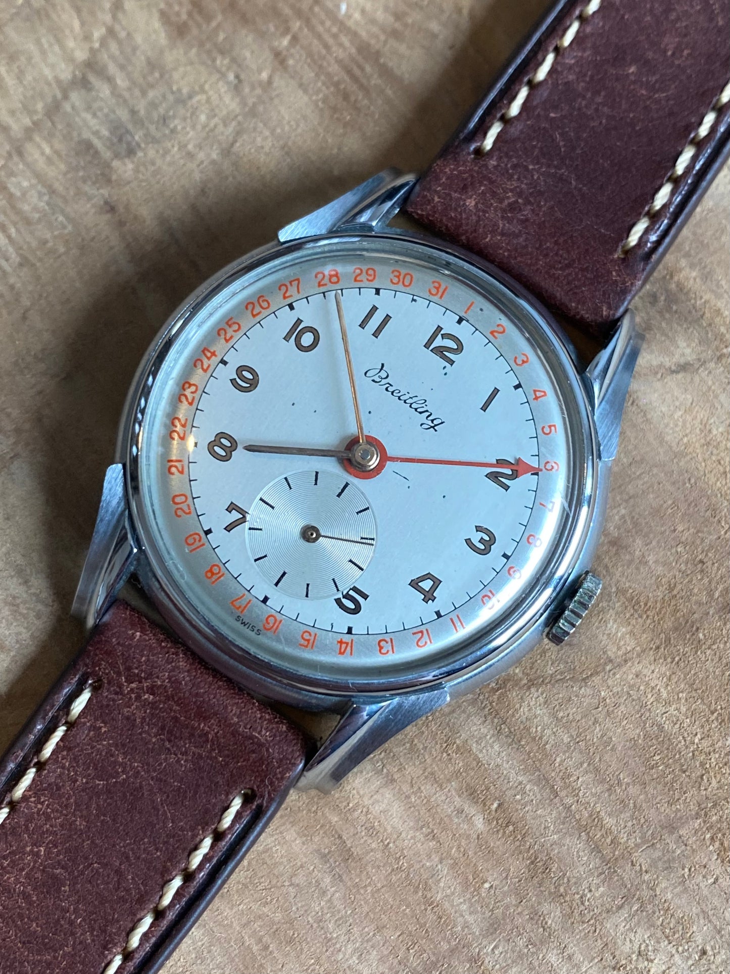 Breitling Calendrographe Datora Montre Vintage Mécanique 1950