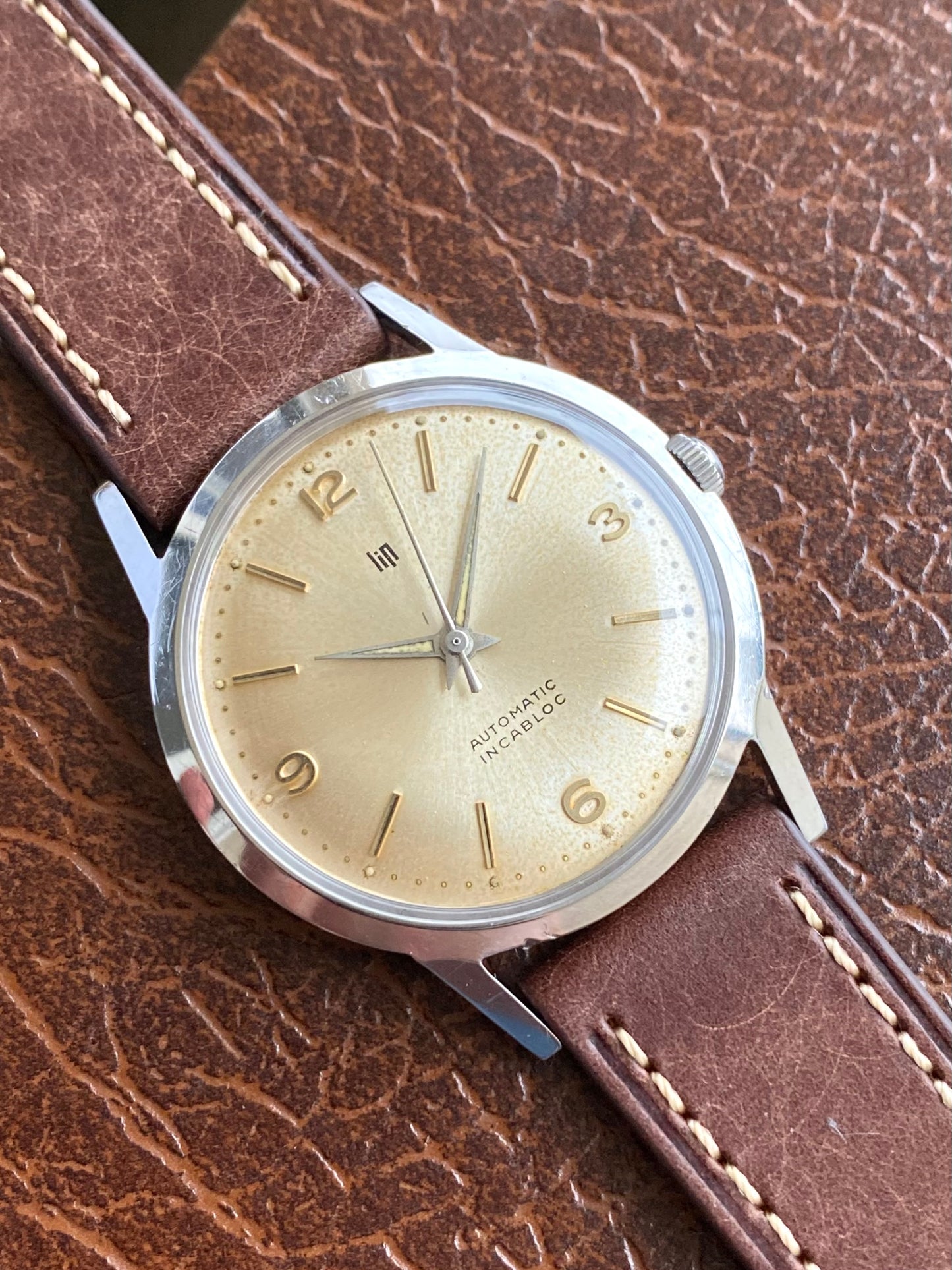 LIP France Automatic Cal. R147 Montre Vintage Mécanique Acier 1960