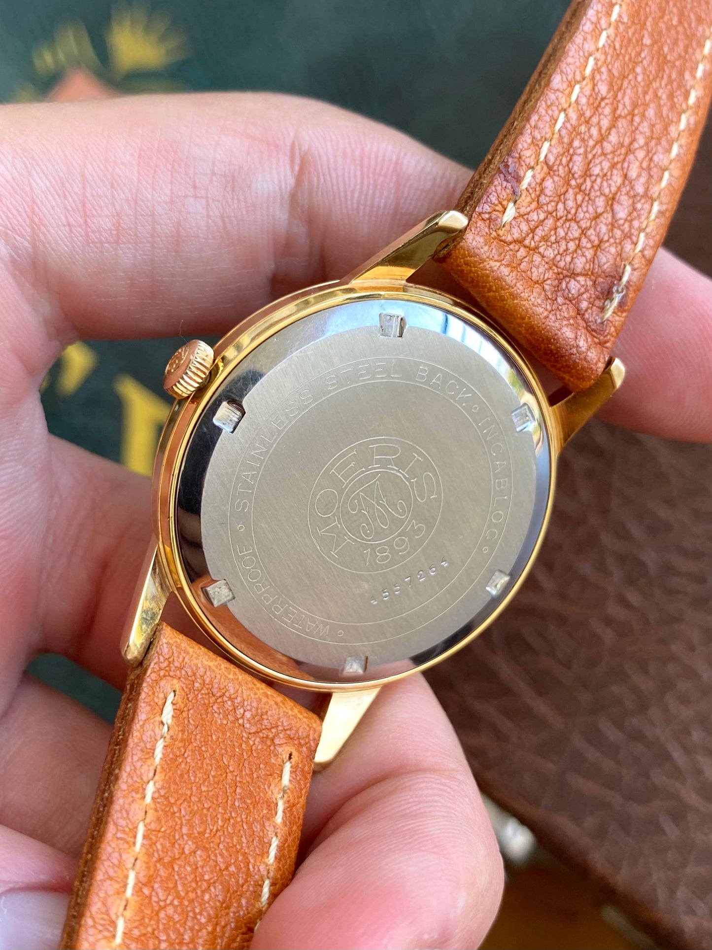 Moeris Cal. 13" Montre Vintage Suisse Mécanique Plaqué Or 1960
