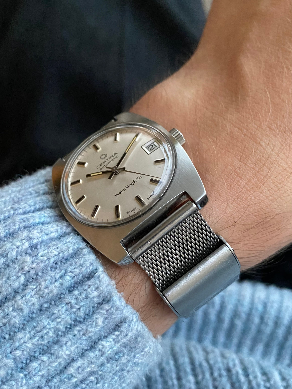 Certina WaterKing275 Automatic - Montre Vintage Suisse Mécanique Acier 1960