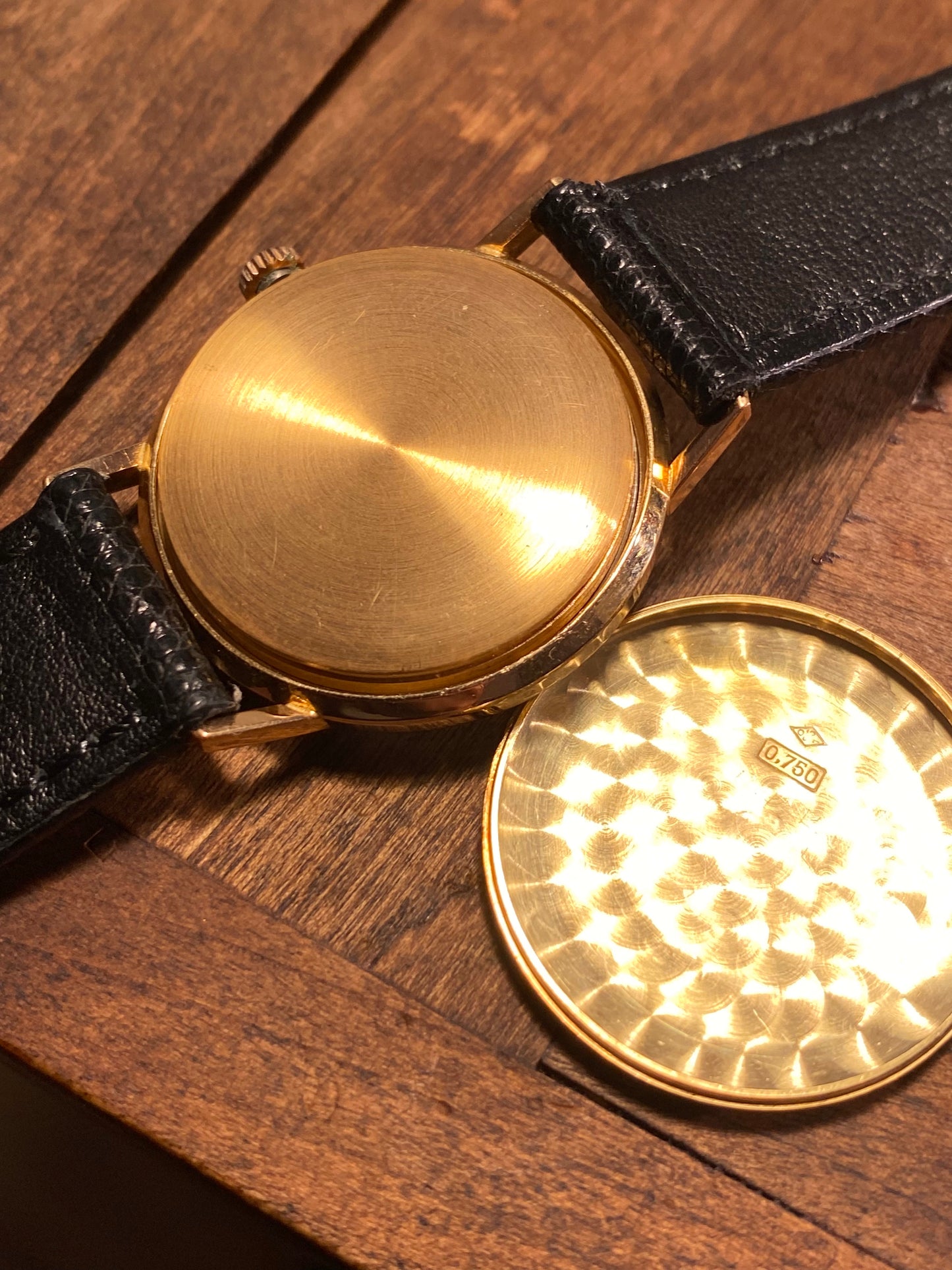 LIP Dauphine Or Jaune 18k 750/1000 Montre Vintage R016 Mécanique 1960