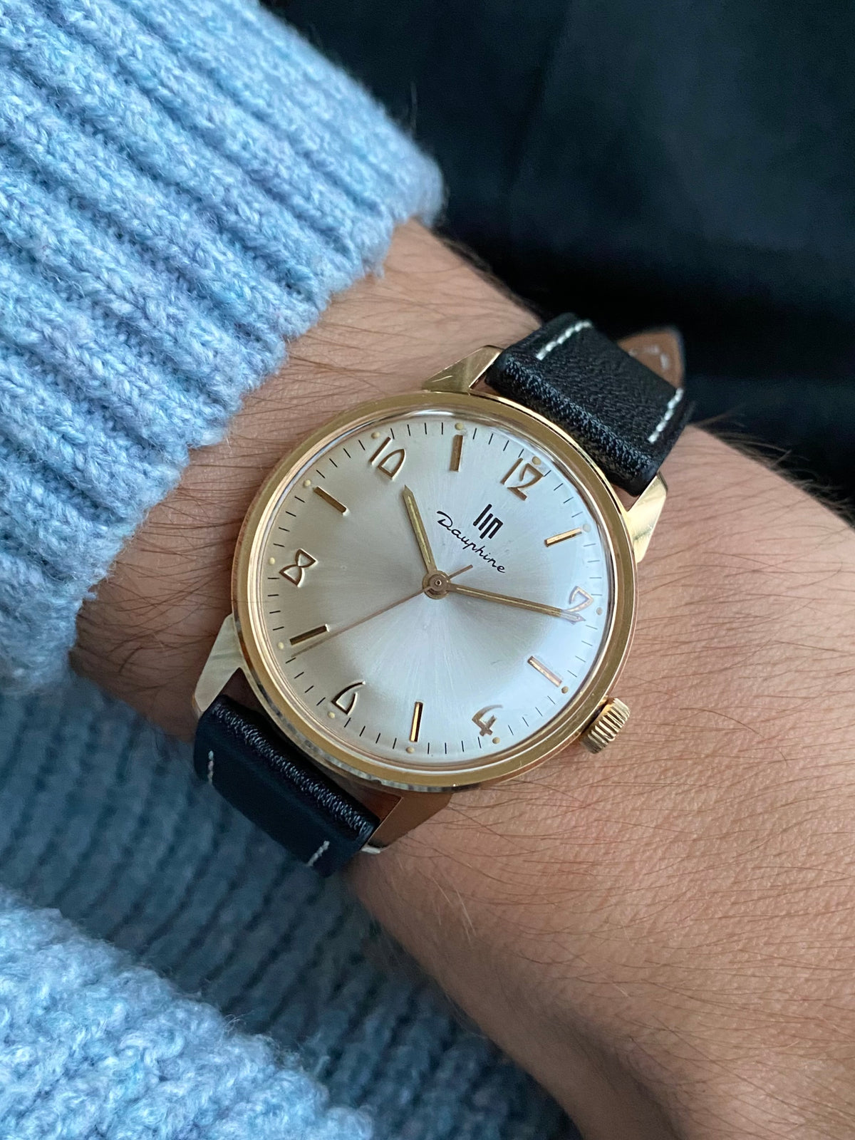 LIP Dauphine France - Montre Vintage Mécanique Plaqué Or RSC553 - 1960