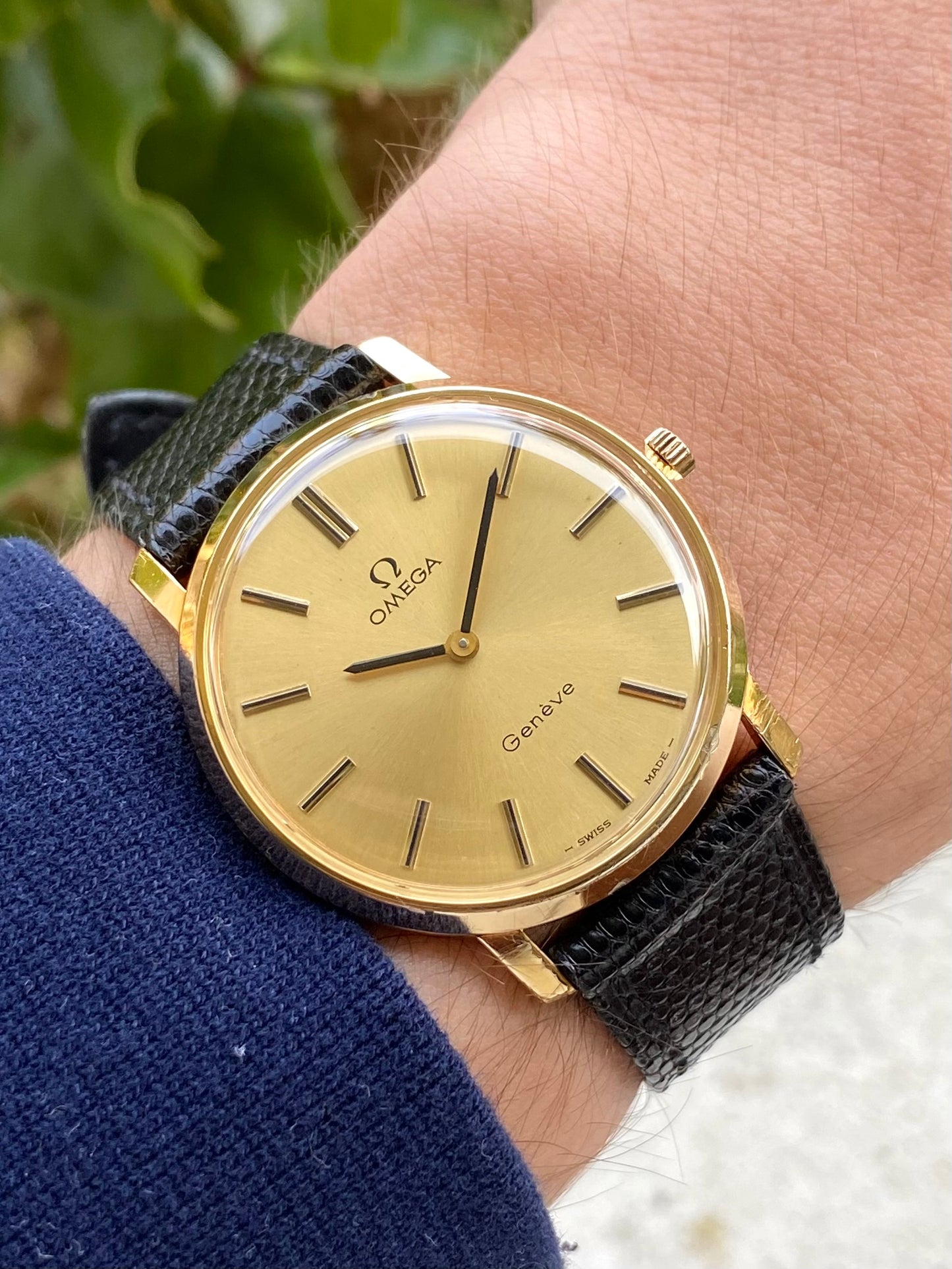 Omega Genève Montre Vintage Mécanique Plaqué Or 111.0106 Cal.625