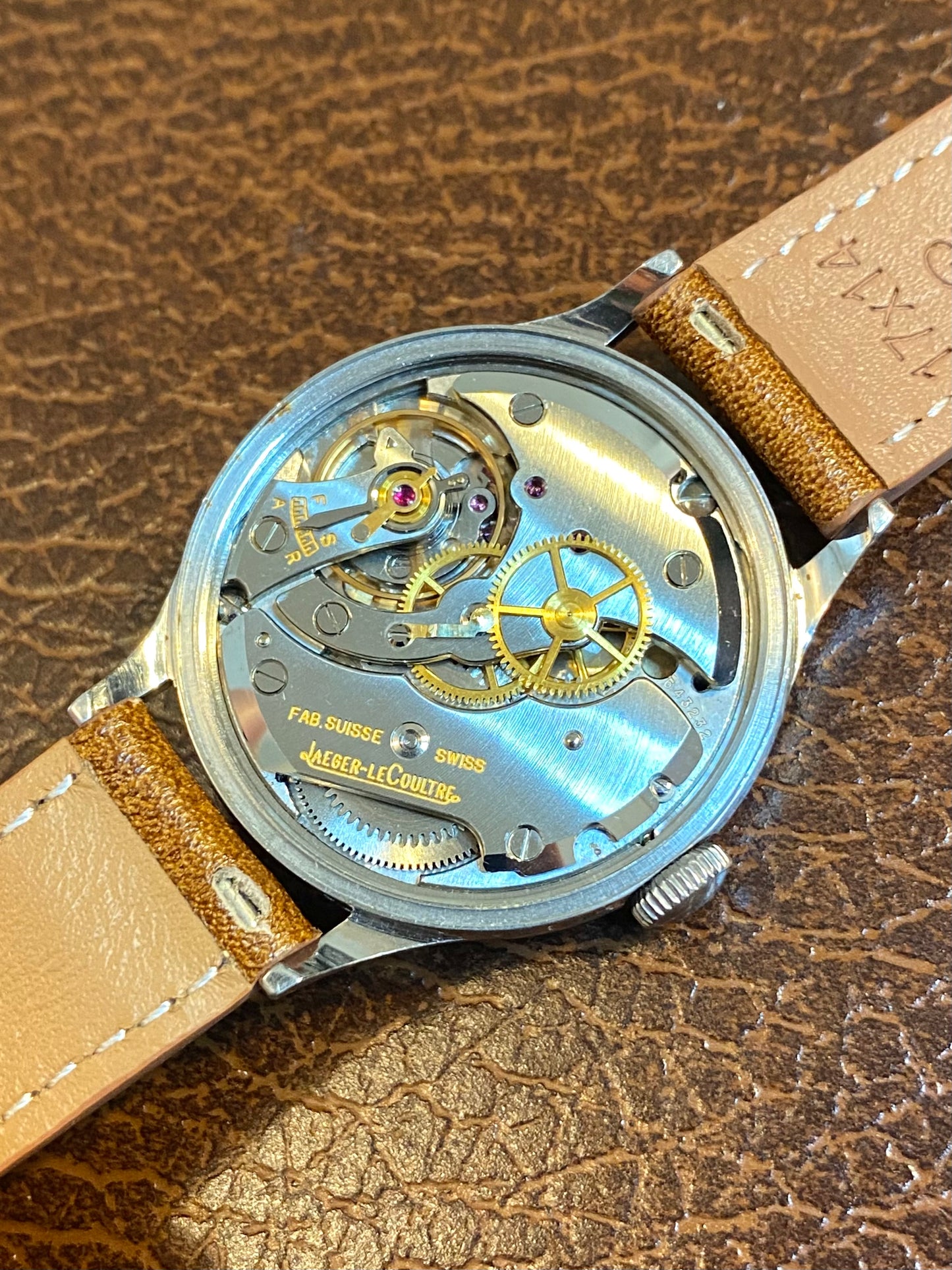 Jaeger-LeCoultre Calatrava - Montre Vintage Mécanique Suisse P478 Acier 1950