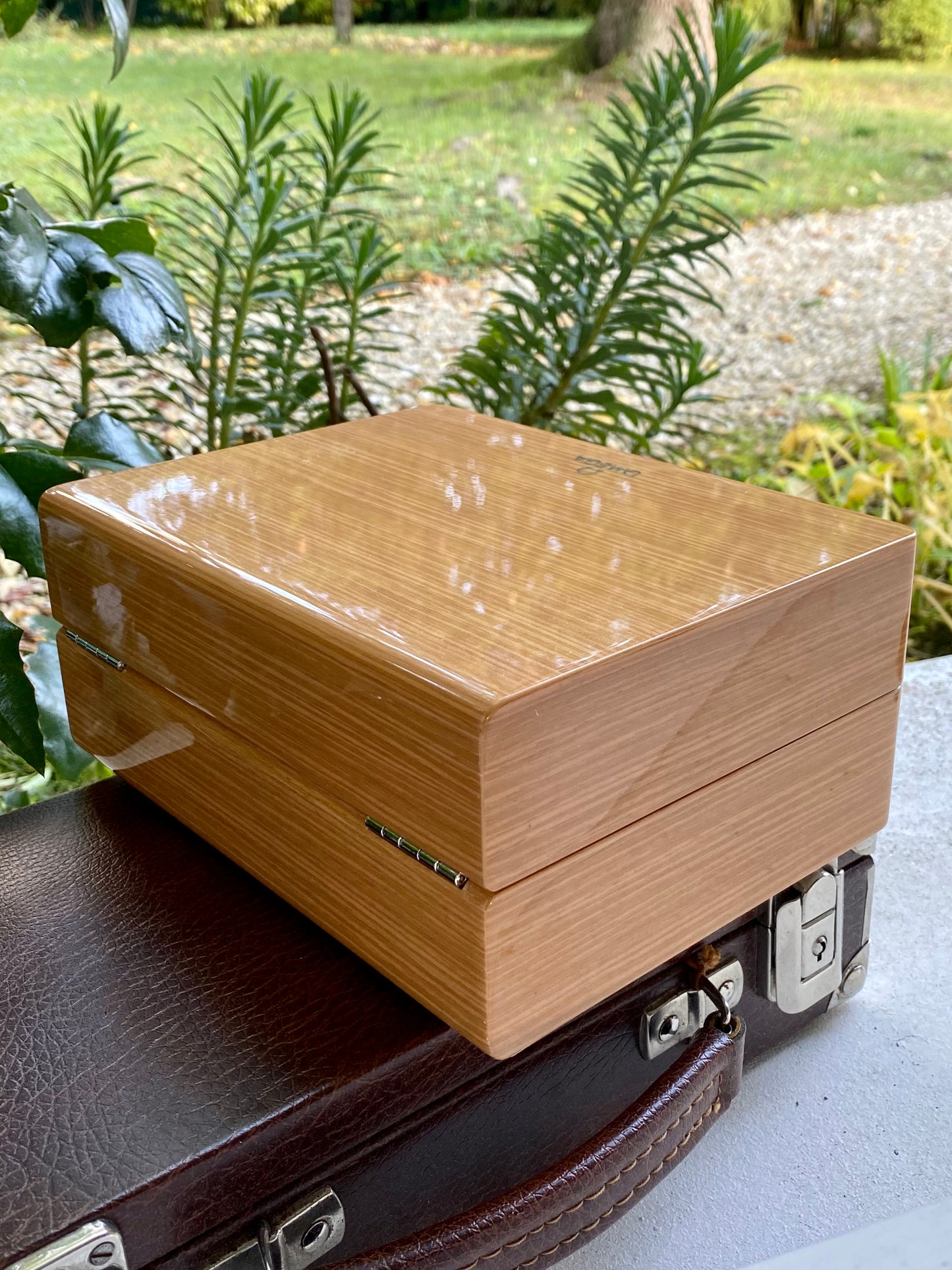 OMEGA Ecrin Boîte de Rangement Pour Montre de Luxe - Étui en Bois Laqué
