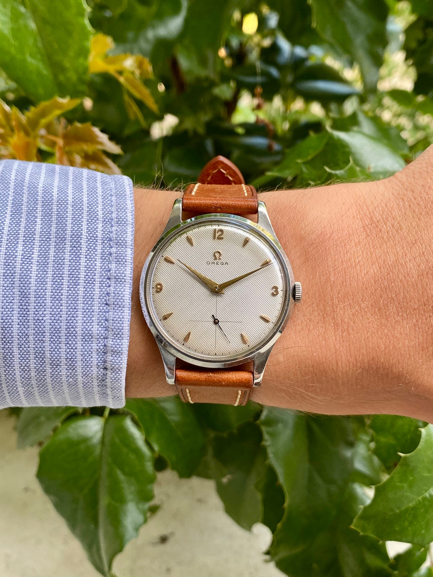 Omega Jumbo 37,8mm Cadran Nid d’Abeille "Honey Comb" Montre Vintage Mécanique Cal.265 Réf.2609-7 - 1951