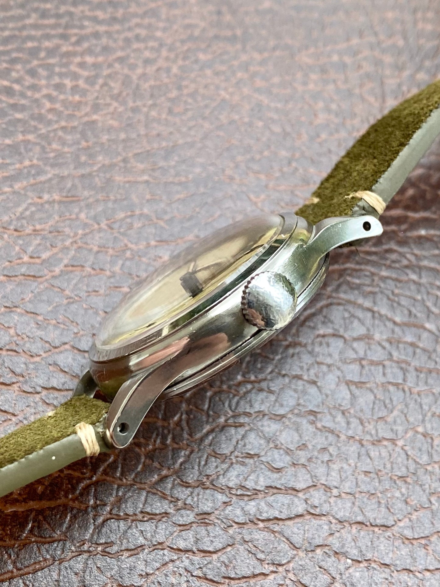 Longines 12.68z Ref.23439 Montre Vintage Militaire "Sei Tacche" Mécanique Acier 1947
