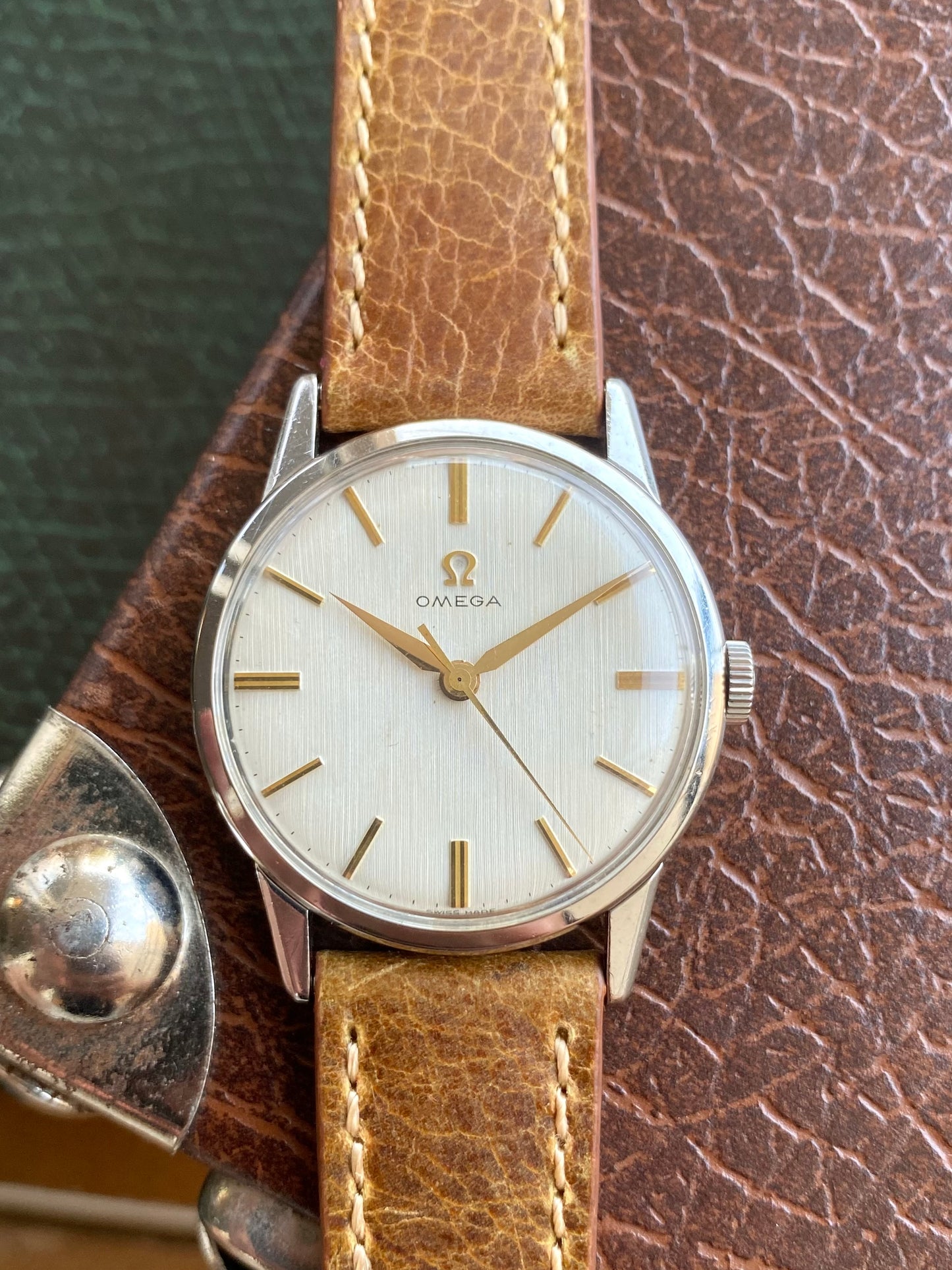 Omega Cal.285 - Montre Vintage Mécanique Ref.14714-1SC Acier - Cadran LIN 1960