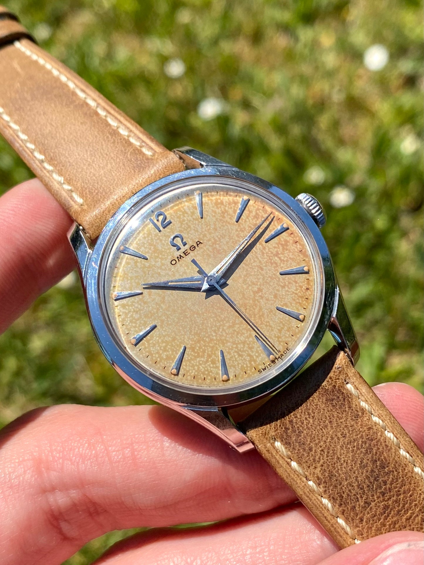 Omega Tropical Réf. 2640 -9SC Montre Vintage Mécanique Cal. 283 - Patine Crème Brûlée - 1952