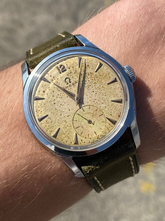 Omega 2639 -15 Montre Vintage Mécanique Militaire Style Cal.266 1953