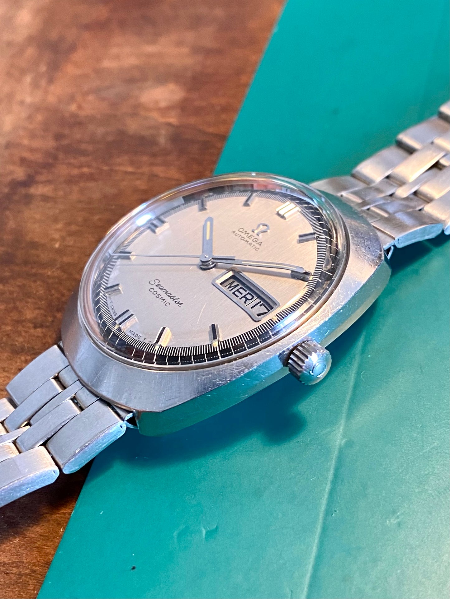 Omega Seamaster Cosmic Automatic Cal. 752 Calendrier Jour / Date Montre Vintage 1969