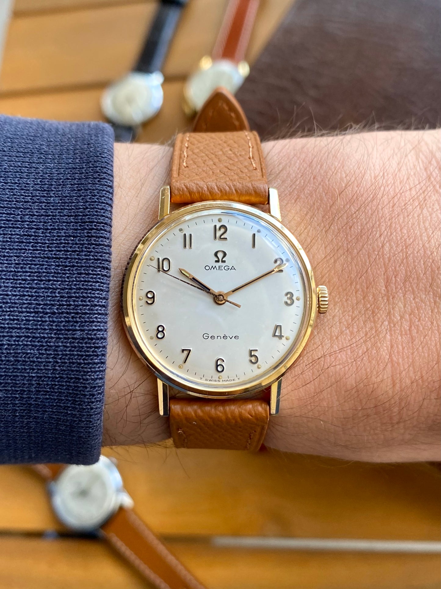 Omega Genève Cal.601 Plaqué Or Montre Vintage Mécanique Ref. 131.018 - 1967