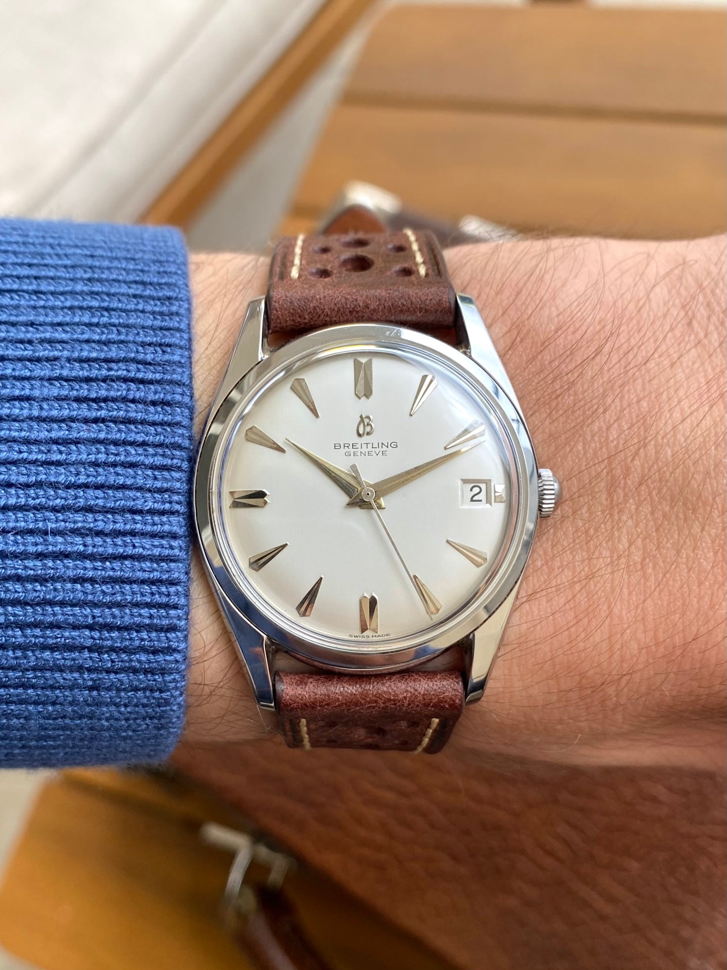 Breitling  Genève Ref.4001 - Montre Vintage Suisse Mécanique Venus 227 - 1960