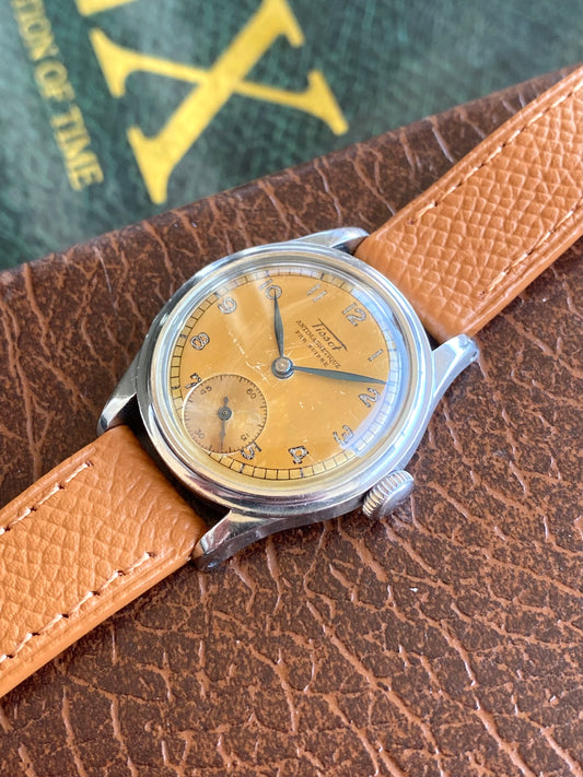 Tissot Fab. Suisse Antimagnetic Cadran Patine Tropical Militaire Montre Vintage Cal.27 - 1940