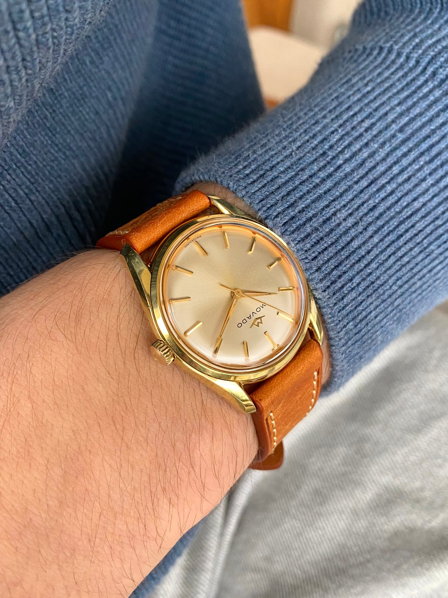 Movado Sub-Sea Plaqué Or - Montre Vintage Mécanique Cal.345 Ref.53091 - 1960