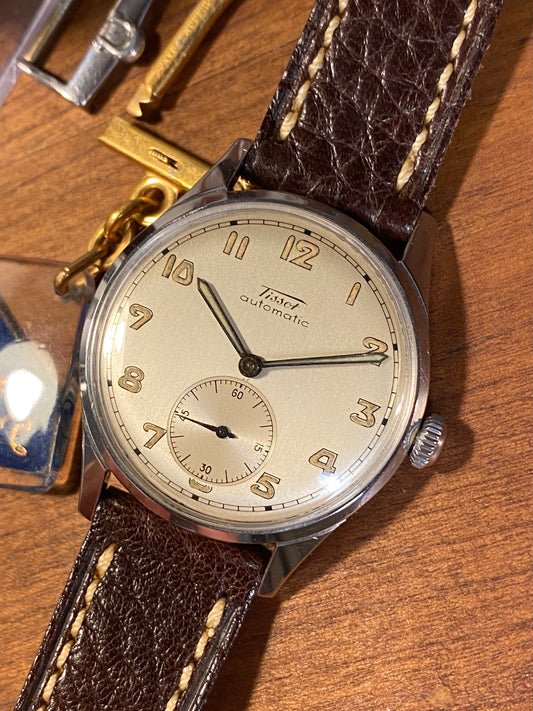 Tissot Bumper Automatic Ref. 6540-1 Montre Vintage Mécanique Acier 1940
