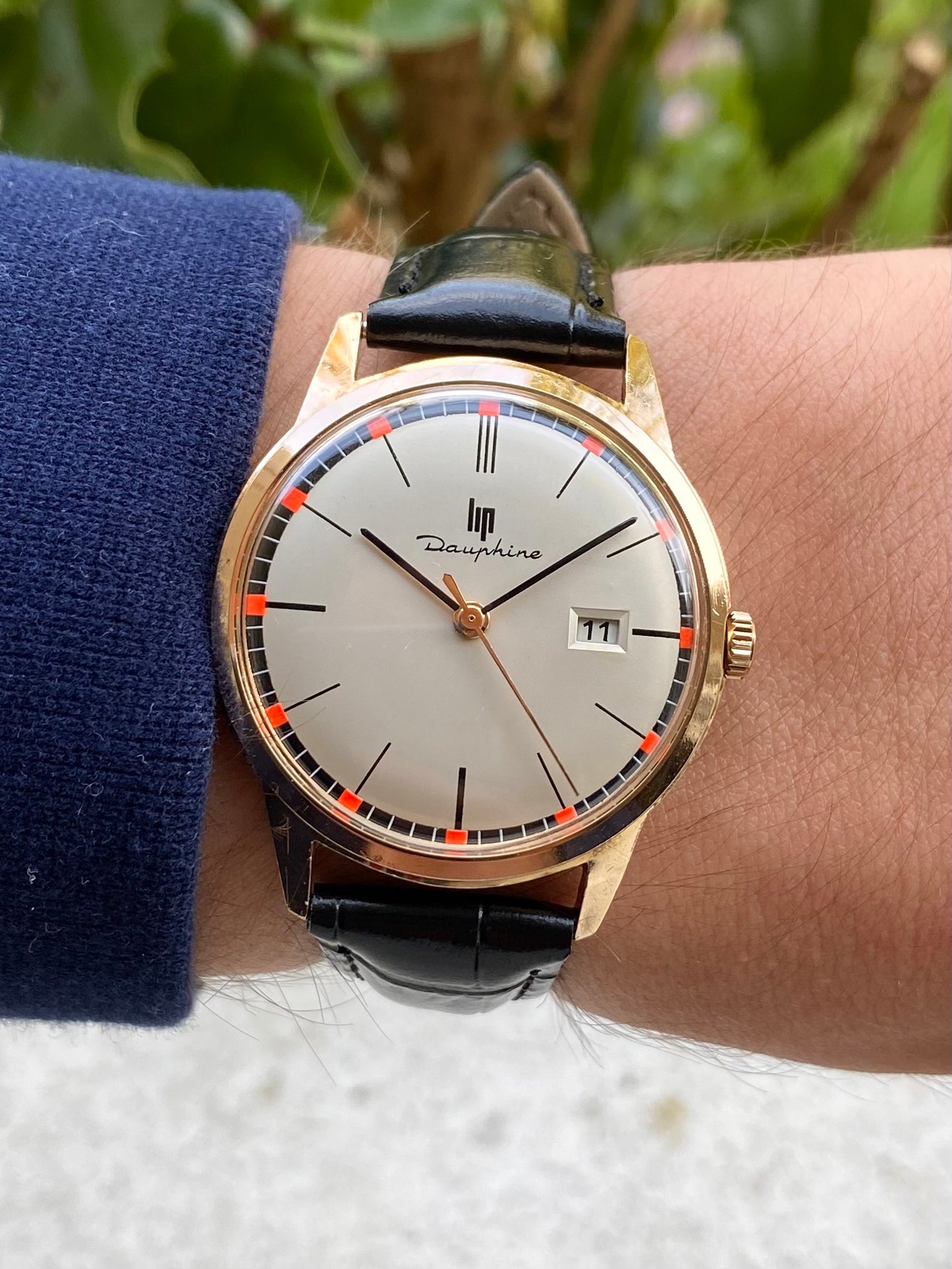 LIP Dauphine Rallye Montre Vintage Mécanique Plaqué Or R558 - 1960
